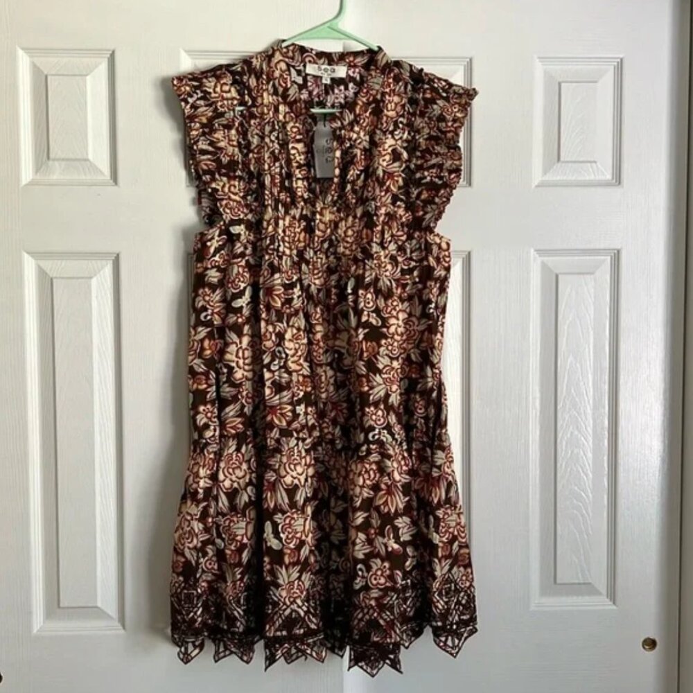 Sea New York Emelia Print Flutter Sleeve Dress - Picture 8 of 13